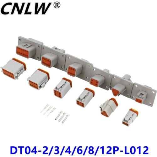 Deutsch DT04-2/3/4/6/8/12P-L012 Connector DT06-2S Automotive Waterproof Wire Electrical Connector with Board Socket Male Female
