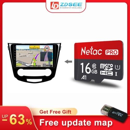 32GB GPS Sygic map for X-Trail xtrail/Qashq car radio android Navigation Maps free update micro SD card Europe spain middle east