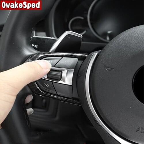 Car Steering Wheel Buttons Frame Decoration Cover Sticker Trim For BMW F20 F22 F21 F30 F32 F33 F36 F06 F12 F13 X5 F15 X6 F16