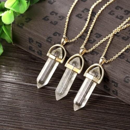 Korean Version Personality Geometric Crystal Pendant Necklace Womens Clavicle Chain Necklace Girls Dance Jewelry Birthday Gift