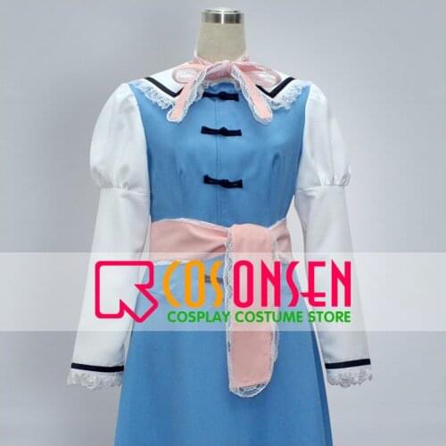 COSPLAYONSEN Touhou Project Perfect Cherry Blossom Alice Margatroid Cosplay Costume Blue Dress
