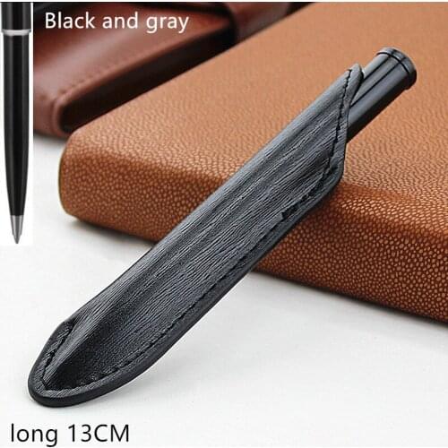 Creative ballpoint pen with cute 13cm design school office supplies Luxury writing Roller ball pen + gift Leather pencil bag