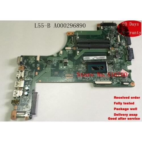 Placa base For TOSHIBA L55-B L55-B5276 Laptop Motherboard DA0BLIMB6F0 A000296890. i5-4210U Working and fully tested