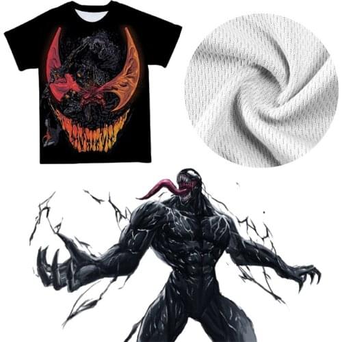 Disney Marvel 3D venom men Tshirt summer fashion personality cool short-sleeved youth sports basketball shirt breathable wicking