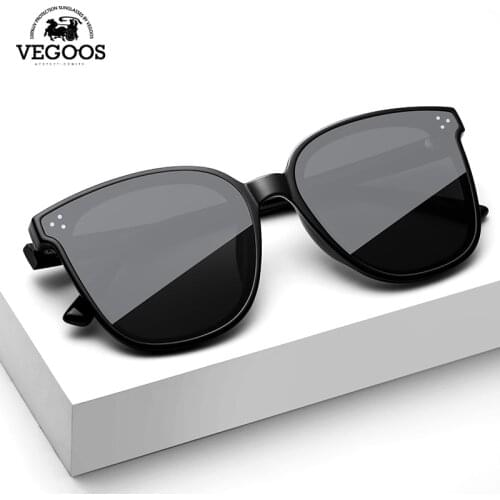 VEGOOS Small Rectangular Sunglasses Men and Women Same Style Retro Brand Designer Square Sunglasses Sunshade UV400 #6189A