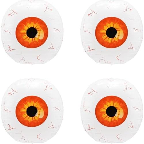 10pcs Inflatable Eyeball Balloons Aluminum Film Balloon Halloween Party DIY Decorative Balloons Halloween Party Supplies
