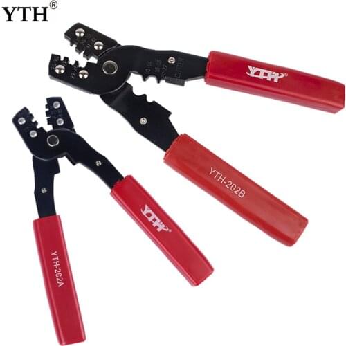 YTH Crimping Pliers Terminals Crimper Clamps 202A 202B Multi Wire Crimper Pliers Side Snips Cutting Cutters Electrician Tools