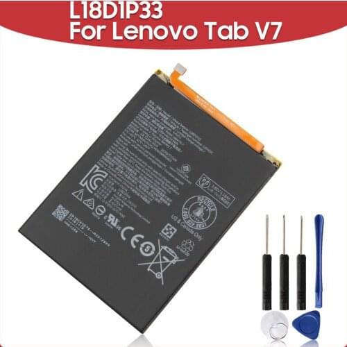 Original Replacement Tablet Battery 5180mAh L18D1P33 For Lenovo Tab V7 Tablet Batteries