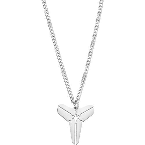 Fashion Sweet Lovely Little Bear Daisy Rainbow Mamba Pendant Necklace Titanium Steel Couple Necklace Party Gift Jewelry Women