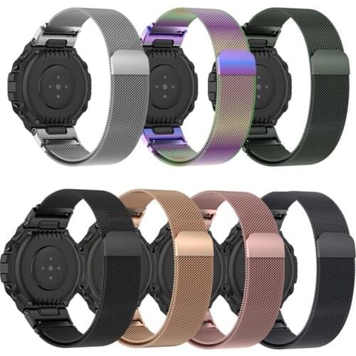 Luxe Metal Stainless Steel Watch Band For Xiaomi Huami Amazfit T-rex Strap Bracelet For Huami Amazfit T-rex Pro Smart Watch