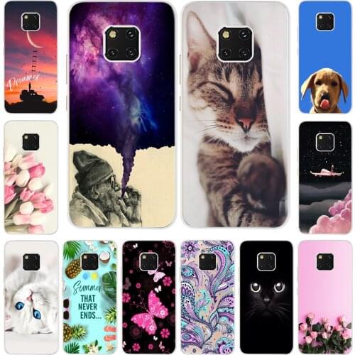 Silicone Case For Huawei Mate 20 Pro Case 6.39 Inch Silicone Cover For Huawei Mate 20 Pro Full Cover Back Phone Protective Shell