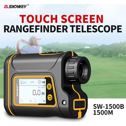 SNDWAY Laser Rangefinder Telescope Hunting Outdoor Golf Rangefinder LCD Display Roulette Tape Measure Range Finder Telescope
