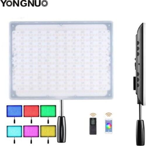 YONGNUO YN600 RGB LED Video/ Photo Light with Adjustable Color Temperature 3200K-5500K for SLR Cameras Wireless Bluetooth Remote