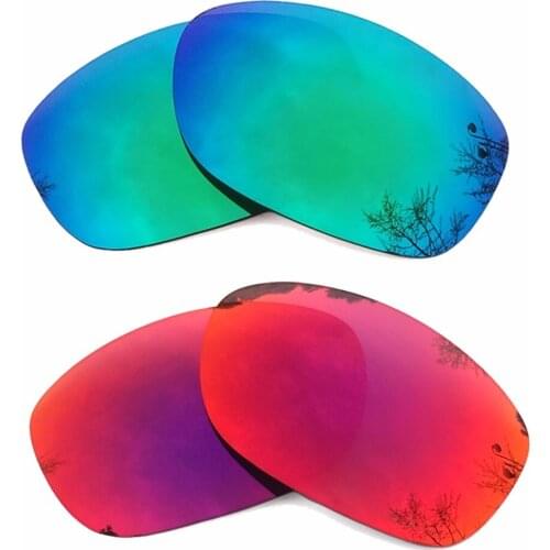 Green Mirrored & Midnight Sun Mirrored Polarized Replacement Lenses for Pit Bull Frame 100% UVA & UVB