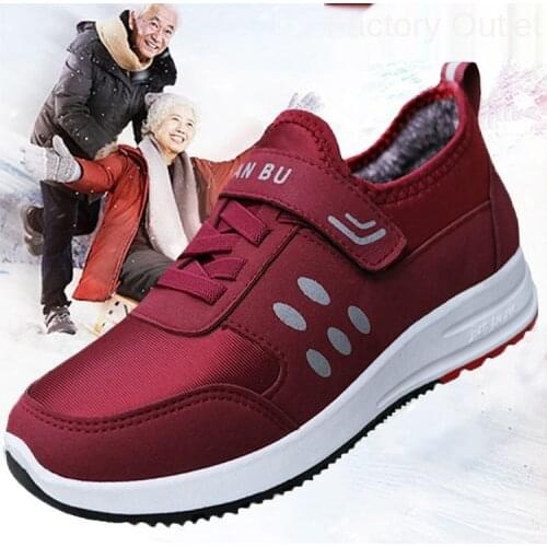 Women Warm Casual Shoes Platform Sneakers Winter 2021 Plus Velvet Warm Non-slip Wear-resistant Walking Shoes Zapatos De Mujer