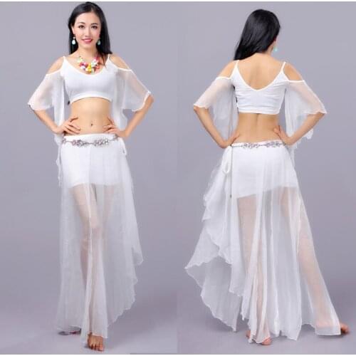 2021 New Belly Dance Costume 3 Piece Set Women Oriental Dance Performance Show Clothing Stage Wear Lady Bellydance Clothes