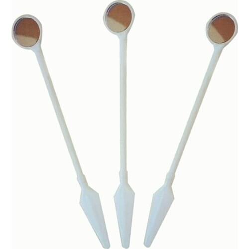 10pcs Disposable Mouth Exam Reflector Mirrors Probe Tweezers Dental Tooth Whitening Instrument Oral Hygiene Care Tool