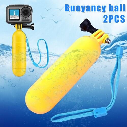 2Pcs Sports Camera Hand Grip Holding Floating Buoyancy Handheld Rod for GoPro NK-Shopping
