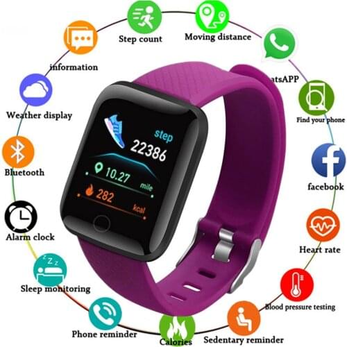 2021 116s Smart Watches Smart Wristband Heart Rate Watch 116S Men Women Sports Watches Smart Band Waterproof Smartwatch PK B57