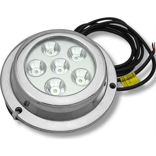 316 Stainless Steel 12V LED Underwater Light 6X3W IP68 119*27.5mm Marine Boat ZY-TD6A1-6X3W