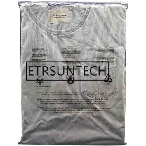 500pcs Transparent Plastic Zipper Bag With Warning Words Clear Reclosable Storage Pack Bag For Gift Cloth Shoes