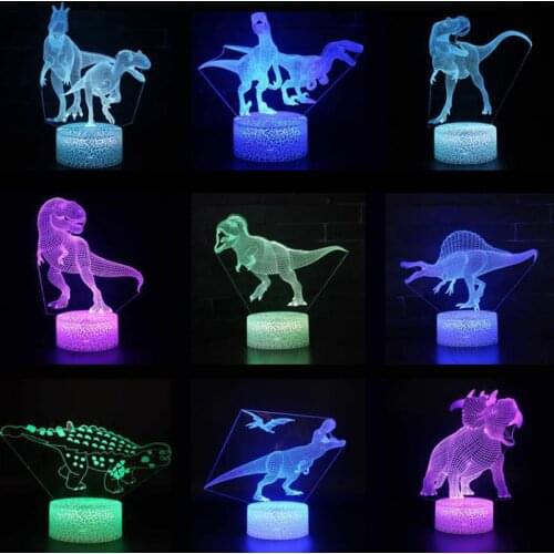 Argentinosaurus 3D Table Lamps For Living Room Lovely cartoon childrens toys Table Moderne Desk Lamp Lighting Table Lamp