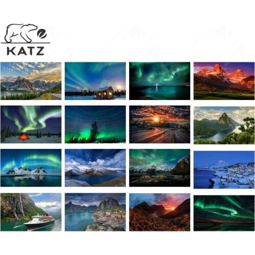 Aurora Aurora Diamond Paintingcross Stitch Kits Natural Landscape Full Diamond Embroidery Handmade Diy Diamond Painting Decor