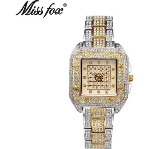 Miss Fox Brand Ladies Wrist Watches Women Fashion Watch Casual Square Carter Women Watches Waterproof Female Quartz Watch