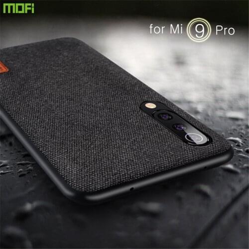 For Xiaomi Mi 9 Pro Case MOFi Original Xiaomi Mi 9 Case Back Coque Capas Mi9 Pro Fabric Silicone Hard Business Luxury Cases