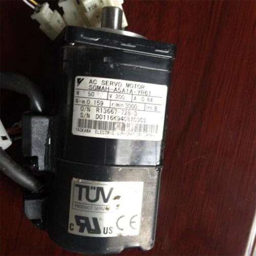 Used Tested Working SGMAH-A5A1A-YR61 AC SERVO MOTOR