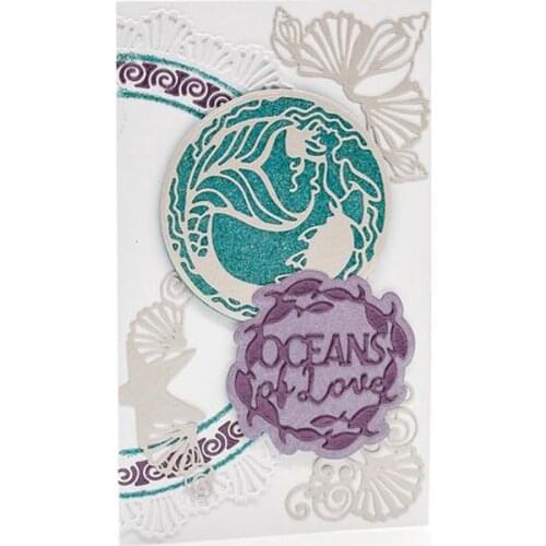 Julyarts Fish Circle Letter New Cutting Dies Scrapbooking For DIY Scrapbooking Paper Cards Craft Making Craft Decoration