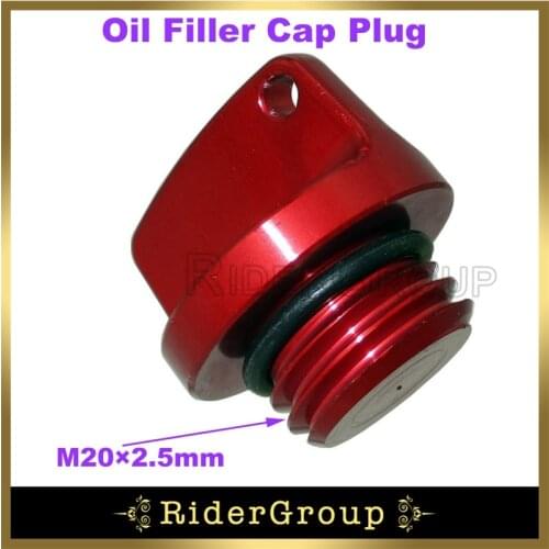 Red Oil Filler Cap Plug For Zongshen Daytona 190cc 212cc Engine Parts