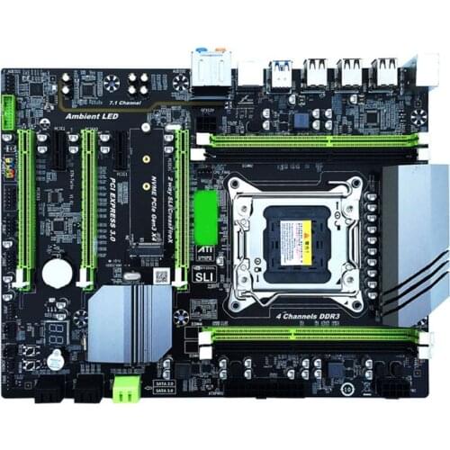 Computer Mainboard X79T LGA 2011 CPU Computer Mainboard DDR3 Desktop PC Motherboard with 4 Channel E5BA 2020