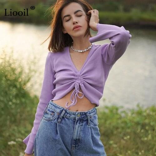 Liooil Women's Ruffle Shirts