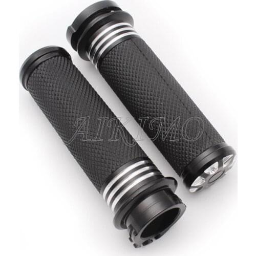 1" 25mm Motorcycle Handlebar Grips Throttle Burst Hand Grips For Harley Touring Road King Electra Street Glide Softail Dyna