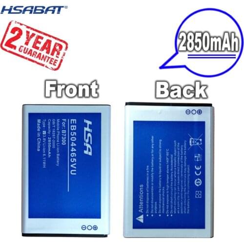New Arrival 2850mAh EB504465VU Battery for Samsung B6520 B7610 B7620 B7300 B7330 F859 i5700 i5800 i6410 i7680 W609 W799