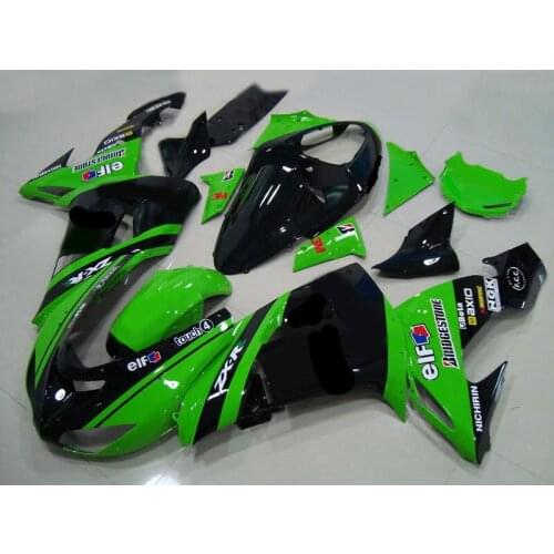 Brand new green black Fairing kit for KAWASAKI Ninja ZX10R 06 07 ZX-10R 2006-2007 ZX 10R 2006 2007 Motorcycle Fairings set