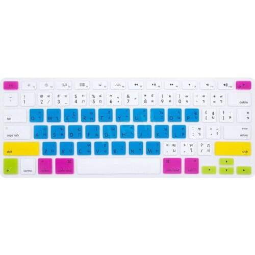 Sweet Candy US Thai Keyboard Film Protector for Macbook Air Pro Retina 13 15 17 Laptop Skin Covers for Mac book 13 15 Gel x100
