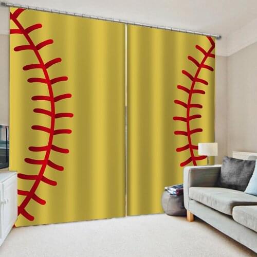 Luxury Blackout personality curtains 3D Window Curtains For Living Room Bedroom yellow curtains