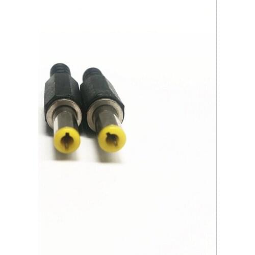 DC Plug/Socket 2.5mm x 5.5mm x 14mm power adapter yellow
