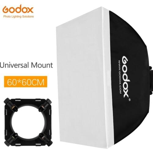 Godox 24"x24" 60x60cm Photo Studio Softbox Soft Box with Universal Mount for Studio Flash Strobe