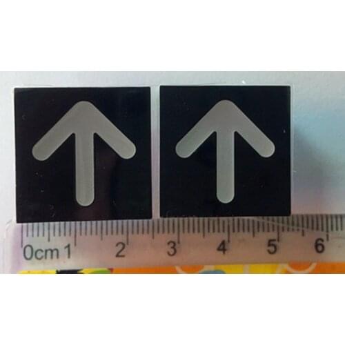 Red Arrow mark to one side 7 segment ARROW LED digital tube Display 0.8" 0.8in 22*22mm 10pcs