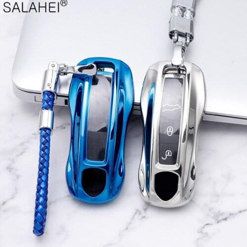 TPU Car Key Case Full Cover For Porsche Cayenne Macan 911 Boxster Cayman Panamera Car Protection Accessories Shell