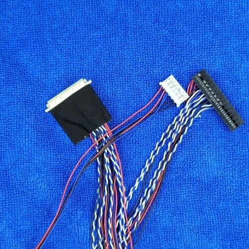 Universal 1Ch 8Bit 40Pins 0.5mm I-PEX20453 IPEX 20455 Notebook LED LCD LVDS Screen Cable for LCD DIY Modified display