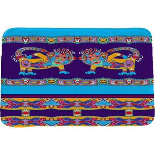 Ethnic Style National Customs Rug Hallway Carpets and Rugs for Bedroom Living Room Carpet Kitchen Bathroom Anti-Slip Floor Mats