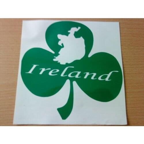 For st patricks day irish shamrock ireland vinyl car bonnet sticker wall art