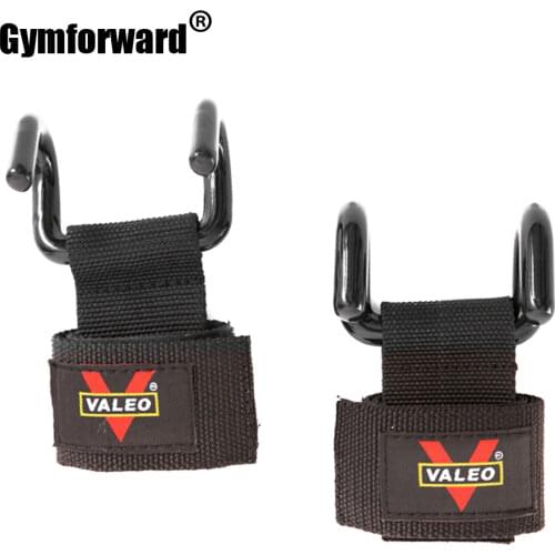 1 Pair Weight Lifting Gloves Steel Hook Grips Fitness Gym Wrist Wraps Strength Training Straps Fitness Musculation Wristbands