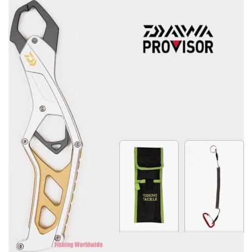 2021 Aviation Aluminum DAIWA Fishing Gripper With Clasp Portable Fish Grip Lip Clamp Grabber DAIWA Fishing Plier Fishing