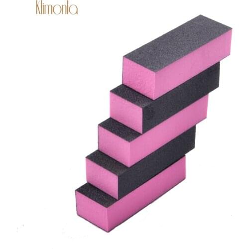 25pcs Profession Pink Square Sponge Nail File Buffer Block Sanding Sponge Nail File DIY Nail Art Manicure Polishing File Tools