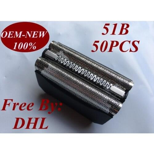 50Pcs 51S 51B Shaver foil Replace head for BRAUN 8000 Series 5 ContourPro 360 Complete 550 570cc 5643 5644 5645 8970 8975 8985